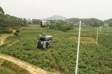 穿梭機(jī)高空行走送包裹！茂名試水全國首條智慧物流快線