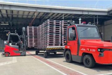 百威哈啤無人駕駛平衡重叉車運營項目啟動儀式順利召開