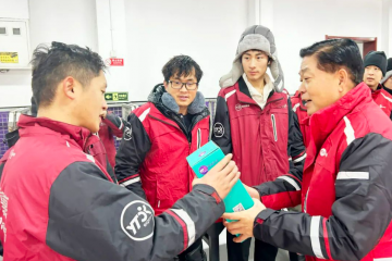 喻渭蛟北京派件，給一線員工防寒補貼