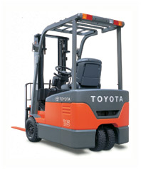 豐田1-2噸三輪電動平衡重叉車