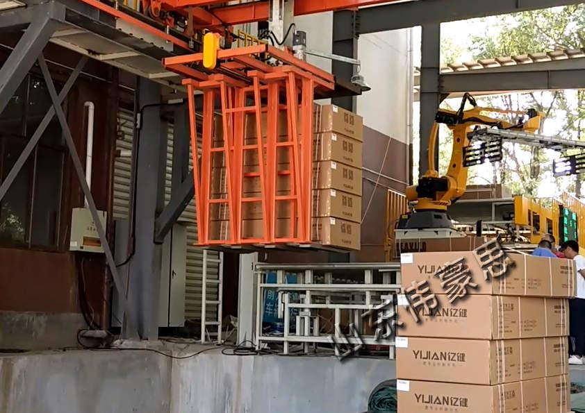面粉自動裝車機 袋料裝車機器人型號